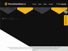 Tablet Screenshot of kursyzawodowe.pl